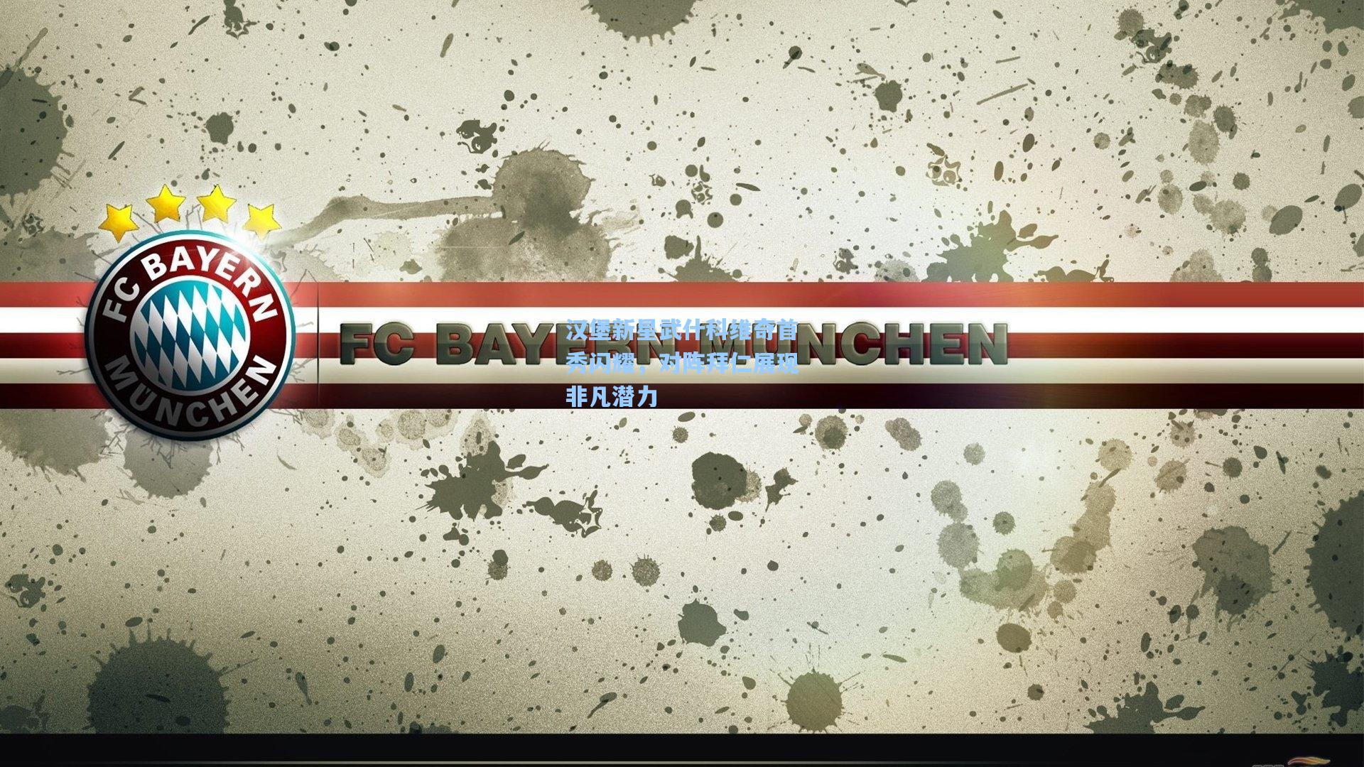 汉堡新星武什科维奇首秀闪耀，对阵拜仁展现非凡潜力